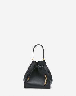 SMALL LEATHER SEQUENCE BY LANVIN HANDBAG, BLACK