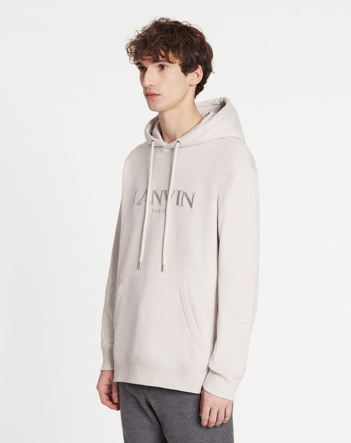 OVERSIZED EMBROIDERED LANVIN PARIS HOODIE