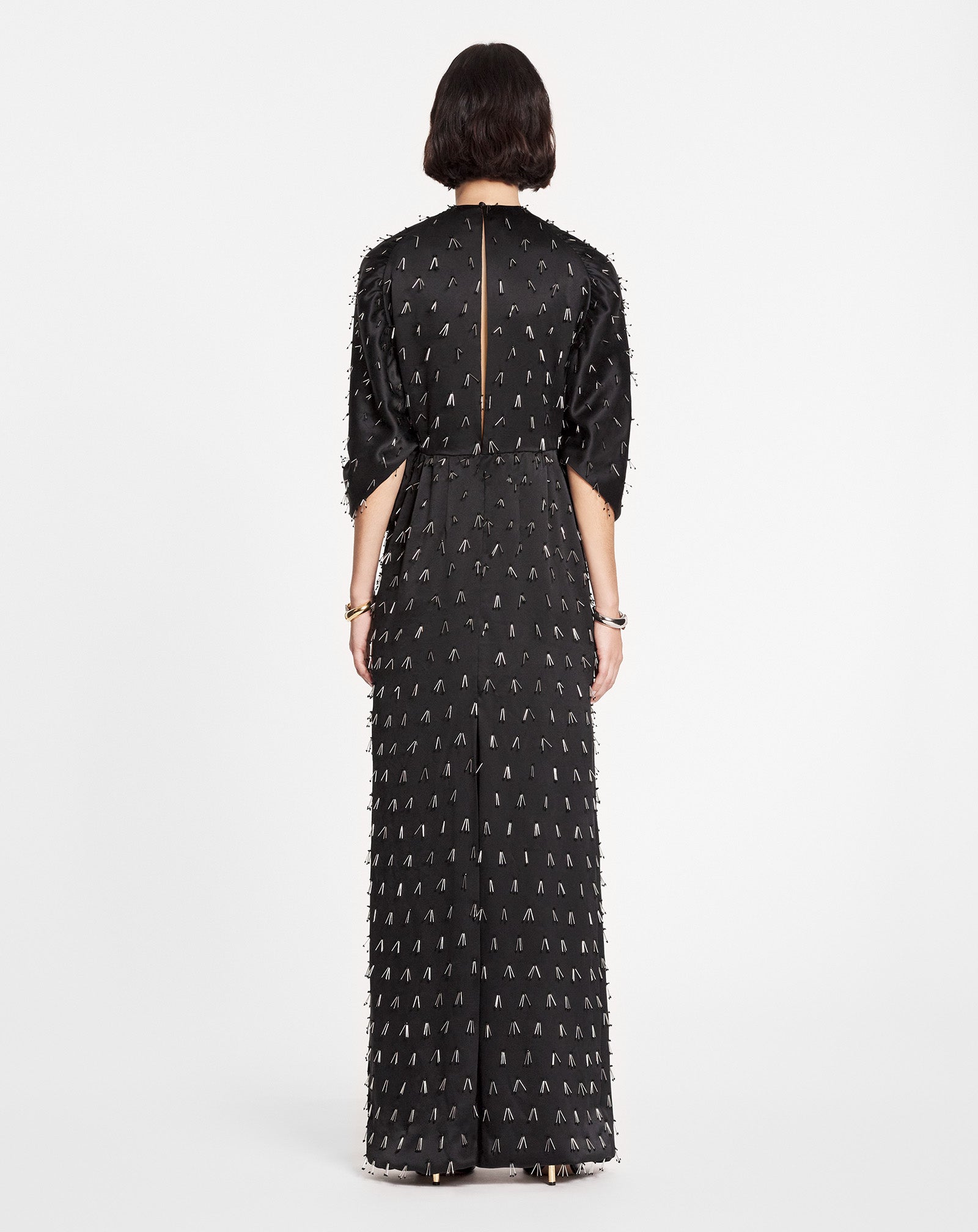 LONG EMBROIDERED DRESS