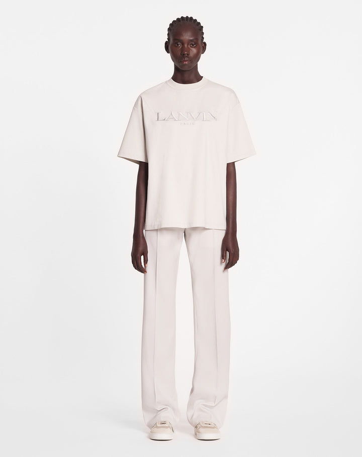 OVERSIZED LANVIN PARIS EMBROIDERED T-SHIRT